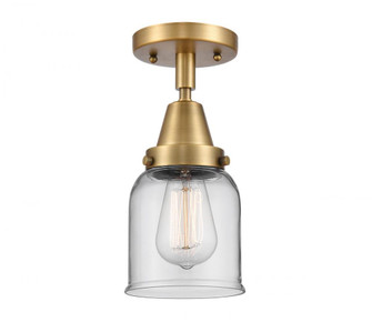 Bell - 1 Light - 5 inch - Brushed Brass - Semi-Flush Mount (3442|447-1C-BB-G52-LED)