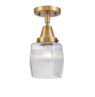Colton - 1 Light - 6 inch - Brushed Brass - Semi-Flush Mount (3442|447-1C-BB-G302-LED)