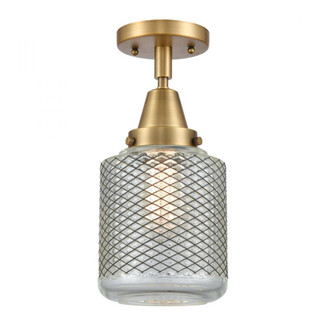 Stanton - 1 Light - 6 inch - Brushed Brass - Semi-Flush Mount (3442|447-1C-BB-G262)