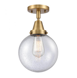Beacon - 1 Light - 8 inch - Brushed Brass - Semi-Flush Mount (3442|447-1C-BB-G204-8)