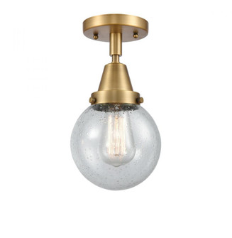 Beacon - 1 Light - 6 inch - Brushed Brass - Semi-Flush Mount (3442|447-1C-BB-G204-6-LED)