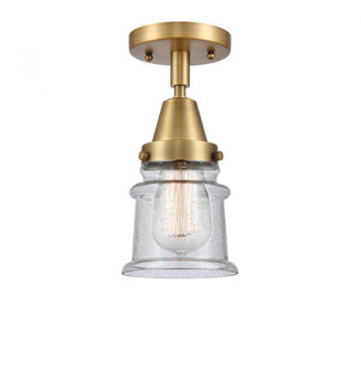Canton - 1 Light - 6 inch - Brushed Brass - Semi-Flush Mount (3442|447-1C-BB-G184S)