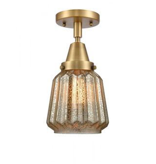 Chatham - 1 Light - 7 inch - Brushed Brass - Semi-Flush Mount (3442|447-1C-BB-G146-LED)