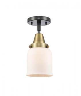 Bell - 1 Light - 5 inch - Black Antique Brass - Semi-Flush Mount (3442|447-1C-BAB-G51)