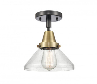Caden - 1 Light - 8 inch - Black Antique Brass - Semi-Flush Mount (3442|447-1C-BAB-G4474-LED)