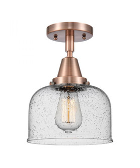 Bell - 1 Light - 8 inch - Antique Copper - Semi-Flush Mount (3442|447-1C-AC-G74-LED)