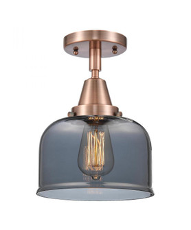 Bell - 1 Light - 8 inch - Antique Copper - Semi-Flush Mount (3442|447-1C-AC-G73)