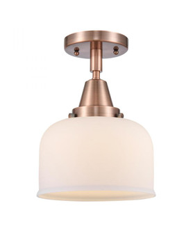 Bell - 1 Light - 8 inch - Antique Copper - Semi-Flush Mount (3442|447-1C-AC-G71-LED)