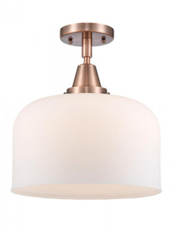 Bell - 1 Light - 12 inch - Antique Copper - Semi-Flush Mount (3442|447-1C-AC-G71-L)