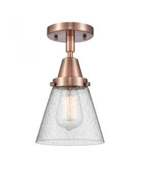 Cone - 1 Light - 6 inch - Antique Copper - Semi-Flush Mount (3442|447-1C-AC-G64)