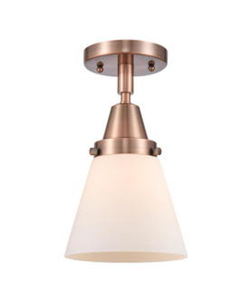 Cone - 1 Light - 6 inch - Antique Copper - Flush Mount (3442|447-1C-AC-G61-LED)