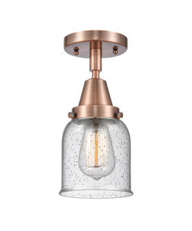Bell - 1 Light - 5 inch - Antique Copper - Semi-Flush Mount (3442|447-1C-AC-G54-LED)
