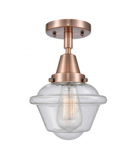 Oxford - 1 Light - 8 inch - Antique Copper - Flush Mount (3442|447-1C-AC-G534-LED)