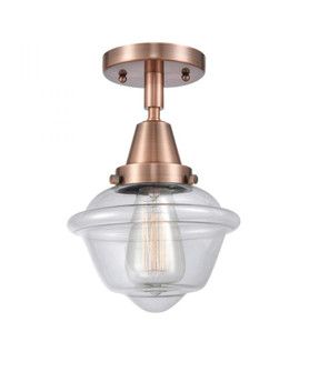 Oxford - 1 Light - 8 inch - Antique Copper - Semi-Flush Mount (3442|447-1C-AC-G532-LED)