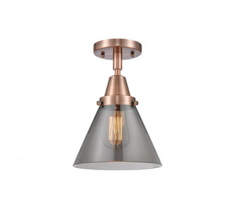 Cone - 1 Light - 8 inch - Antique Copper - Flush Mount (3442|447-1C-AC-G43-LED)