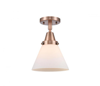 Cone - 1 Light - 8 inch - Antique Copper - Flush Mount (3442|447-1C-AC-G41-LED)