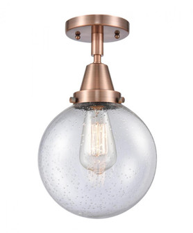 Beacon - 1 Light - 8 inch - Antique Copper - Semi-Flush Mount (3442|447-1C-AC-G204-8-LED)
