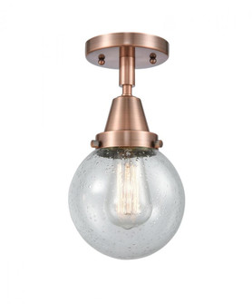 Beacon - 1 Light - 6 inch - Antique Copper - Semi-Flush Mount (3442|447-1C-AC-G204-6-LED)