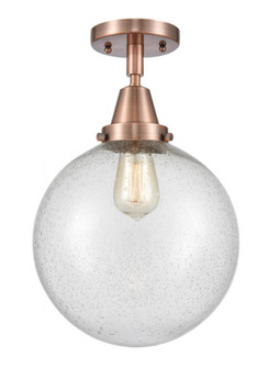 Beacon - 1 Light - 10 inch - Antique Copper - Semi-Flush Mount (3442|447-1C-AC-G204-10-LED)
