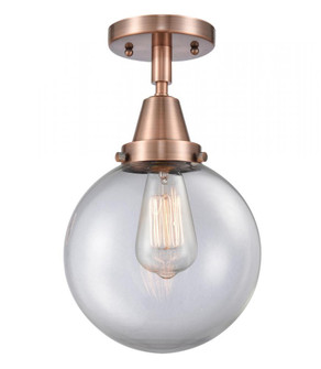 Beacon - 1 Light - 8 inch - Antique Copper - Semi-Flush Mount (3442|447-1C-AC-G202-8-LED)