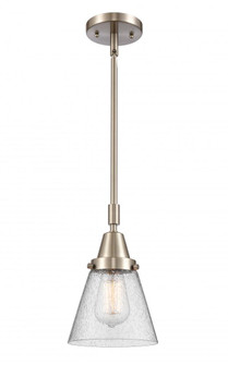 Cone - 1 Light - 6 inch - Brushed Satin Nickel - Mini Pendant (3442|447-1S-SN-G64-LED)