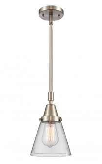 Cone - 1 Light - 6 inch - Brushed Satin Nickel - Mini Pendant (3442|447-1S-SN-G62-LED)