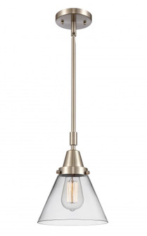 Cone - 1 Light - 8 inch - Brushed Satin Nickel - Mini Pendant (3442|447-1S-SN-G42-LED)