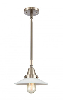 Halophane - 1 Light - 9 inch - Brushed Satin Nickel - Mini Pendant (3442|447-1S-SN-G1-LED)