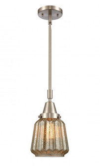 Chatham - 1 Light - 7 inch - Brushed Satin Nickel - Mini Pendant (3442|447-1S-SN-G146)