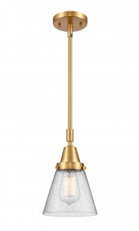 Cone - 1 Light - 6 inch - Satin Gold - Mini Pendant (3442|447-1S-SG-G64-LED)