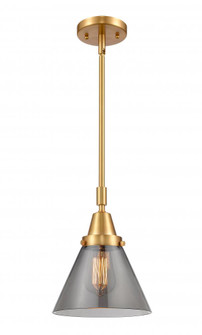 Cone - 1 Light - 8 inch - Satin Gold - Mini Pendant (3442|447-1S-SG-G43-LED)