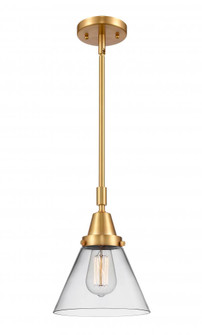 Cone - 1 Light - 8 inch - Satin Gold - Mini Pendant (3442|447-1S-SG-G42-LED)