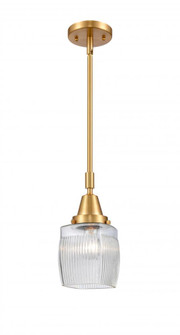 Colton - 1 Light - 6 inch - Satin Gold - Mini Pendant (3442|447-1S-SG-G302-LED)