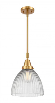 Seneca Falls - 1 Light - 10 inch - Satin Gold - Mini Pendant (3442|447-1S-SG-G222)