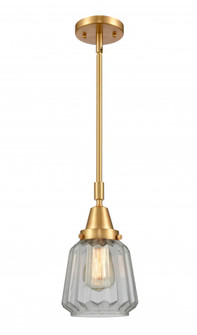 Chatham - 1 Light - 7 inch - Satin Gold - Mini Pendant (3442|447-1S-SG-G142-LED)