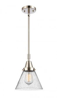 Cone - 1 Light - 8 inch - Polished Nickel - Mini Pendant (3442|447-1S-PN-G44-LED)