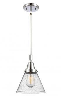 Cone - 1 Light - 8 inch - Polished Chrome - Mini Pendant (3442|447-1S-PC-G44-LED)
