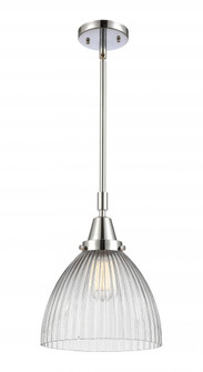 Seneca Falls - 1 Light - 10 inch - Polished Chrome - Mini Pendant (3442|447-1S-PC-G222-LED)