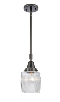 Colton - 1 Light - 6 inch - Matte Black - Mini Pendant (3442|447-1S-BK-G302)