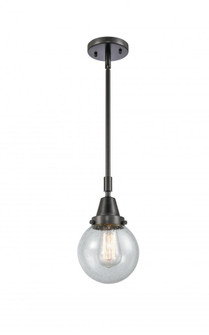 Beacon - 1 Light - 6 inch - Matte Black - Mini Pendant (3442|447-1S-BK-G204-6-LED)