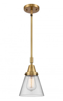 Cone - 1 Light - 6 inch - Brushed Brass - Mini Pendant (3442|447-1S-BB-G62-LED)