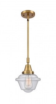Oxford - 1 Light - 8 inch - Brushed Brass - Mini Pendant (3442|447-1S-BB-G534-LED)