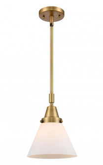 Cone - 1 Light - 8 inch - Brushed Brass - Mini Pendant (3442|447-1S-BB-G41)