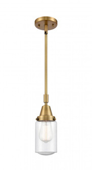 Dover - 1 Light - 5 inch - Brushed Brass - Mini Pendant (3442|447-1S-BB-G314-LED)
