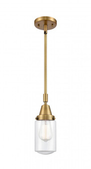 Dover - 1 Light - 5 inch - Brushed Brass - Mini Pendant (3442|447-1S-BB-G312-LED)