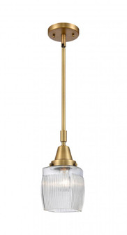 Colton - 1 Light - 6 inch - Brushed Brass - Mini Pendant (3442|447-1S-BB-G302)