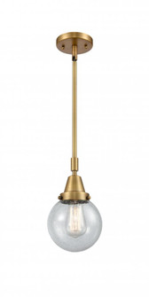Beacon - 1 Light - 6 inch - Brushed Brass - Mini Pendant (3442|447-1S-BB-G204-6-LED)