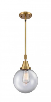 Beacon - 1 Light - 8 inch - Brushed Brass - Mini Pendant (3442|447-1S-BB-G202-8-LED)