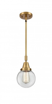 Beacon - 1 Light - 6 inch - Brushed Brass - Mini Pendant (3442|447-1S-BB-G202-6)