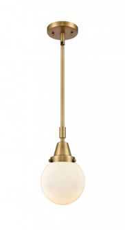 Beacon - 1 Light - 6 inch - Brushed Brass - Mini Pendant (3442|447-1S-BB-G201-6-LED)